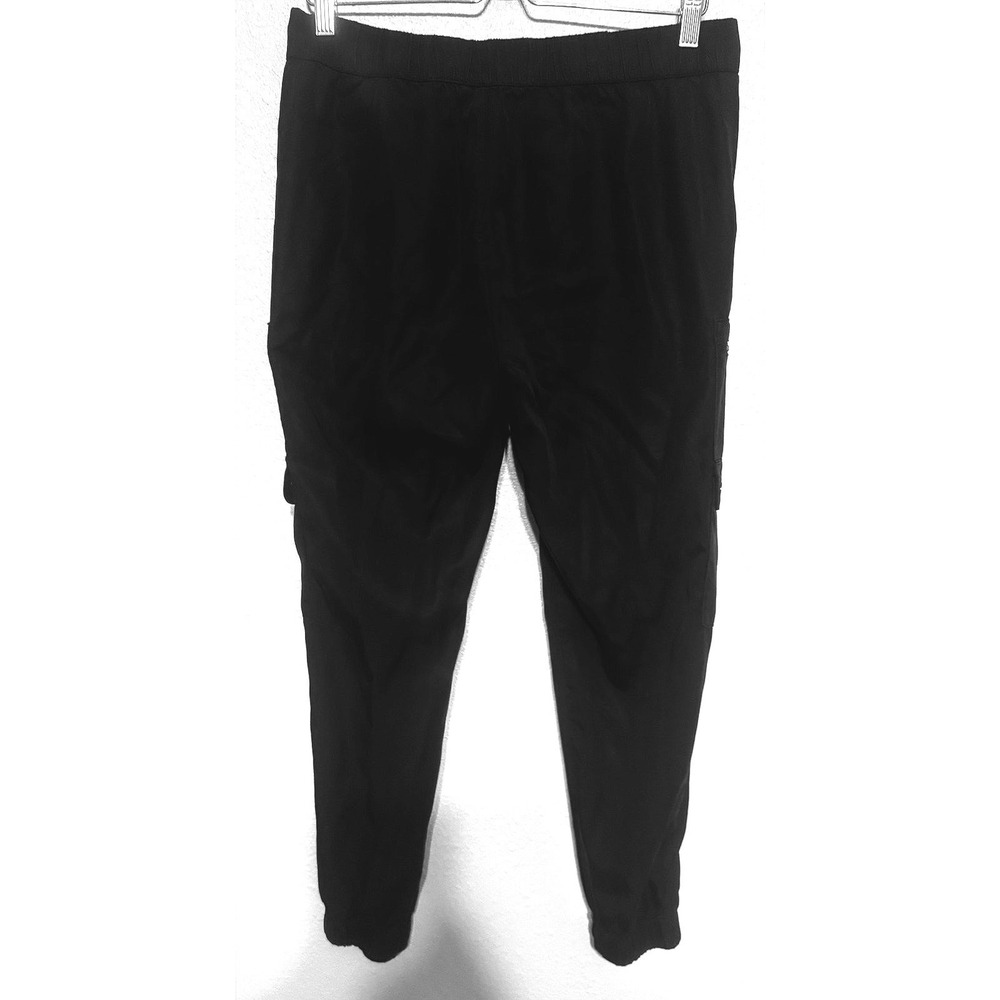 Banana Republic Black Cargo Jogger Pants Size Medium Stylish Travel Casual Comfy - Picture 5 of 6